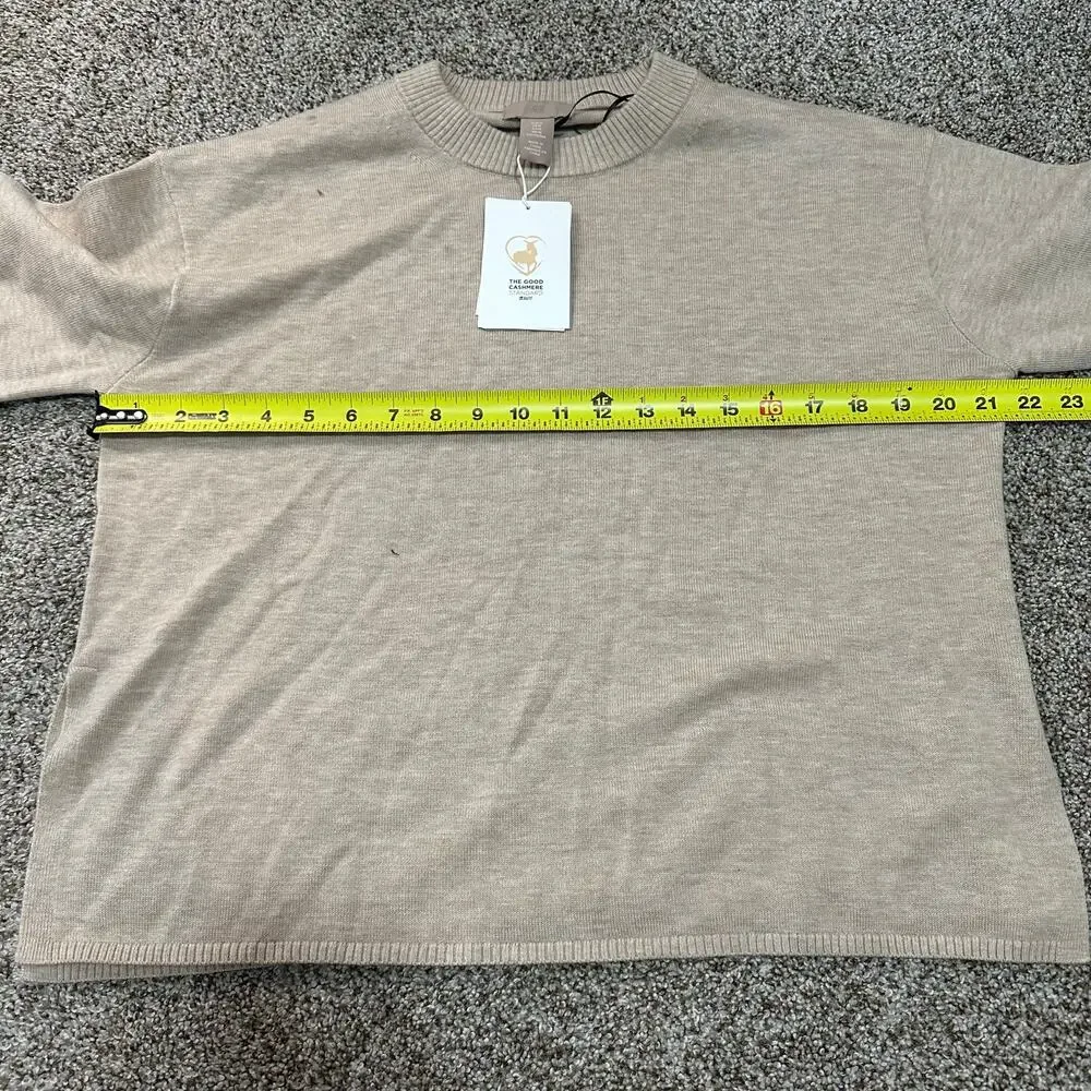 H&M Women's Cashmere-Blend Sweater Size M In Light Beige Melange - Picture 9 of 12